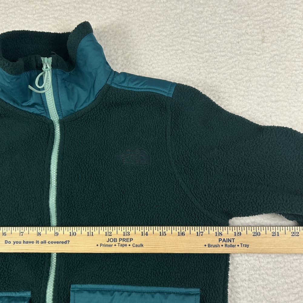 The North Face Jacket Womens XS Retro Pile Fleece Full Zip Outdoor‎ Green - Picture 12 of 16